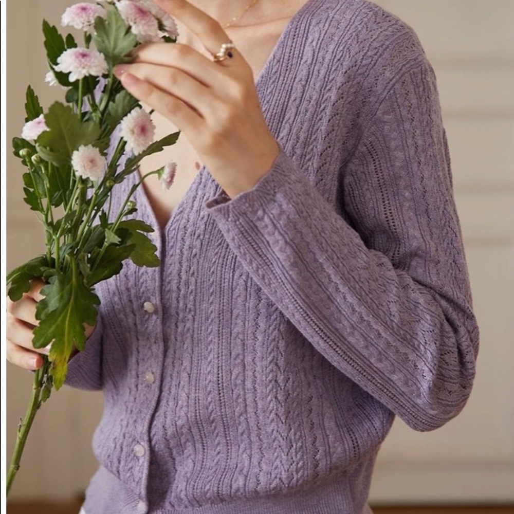 Lavender cardigan